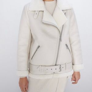 White Zara Moto Jacket!!